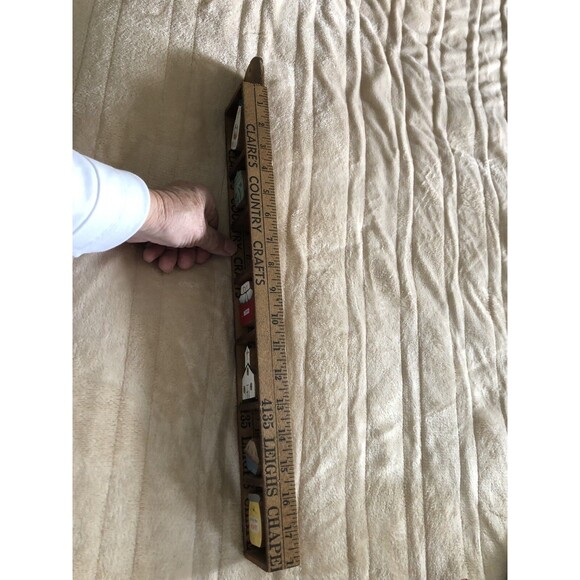 Back To School Teacher Theme Wooden Ruler Wall Decor 20” Folk Art - Picture 5 of 9